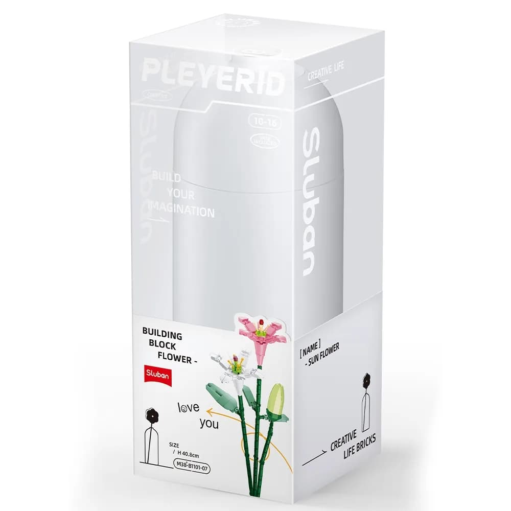 Set de Constructie Flowers, 247 piese, Crin - Sluban — miniatură