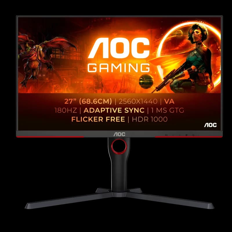 Monitor Gaming AOC Q27G3XMN/BK, 27", 2560 x 1440 pixeli, Black