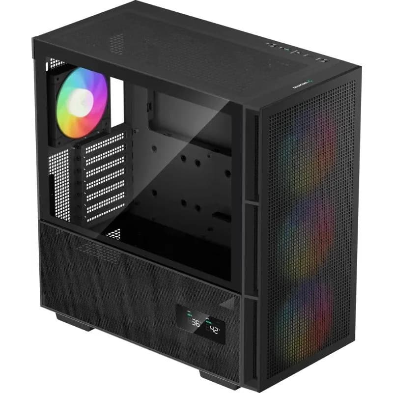 Carcasa DEEPCOOL CH560 DIGITAL, RGB, Mid Tower, Black — miniatură
