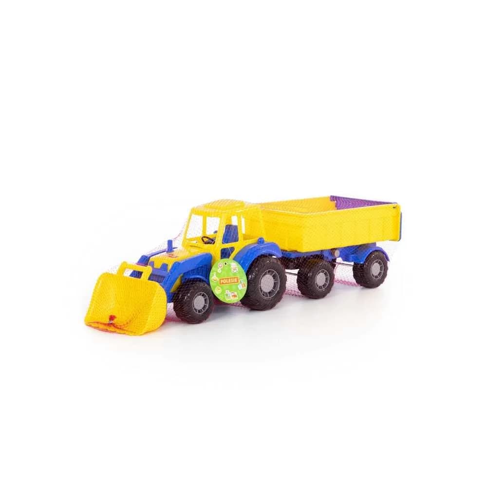 Tractor cu remorca si incarcator - Altay, 67x17x18 cm, Polesie — miniatură