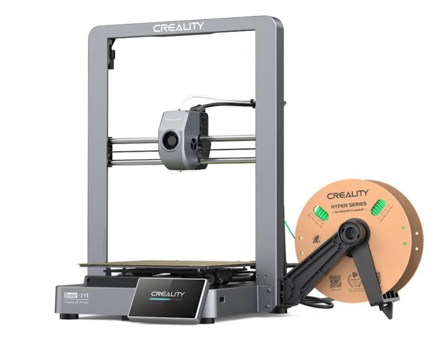 CREALITY ENDER-3 V3 3D PRINTER, Tehnologie: FDM, Volum printare: 220*220*250mm, Dimensiuni imprimanta: 358*374*498mm, 7.83kg, Viteza printare: ≤600mm/s, Acuratete: ±0.2mm, Inaltime strat: 0.1-0.35mm, Diametru filament: 1.75mm, transfer fisiere: USB drive / WLAN / Creality Cloud, diametru duza
