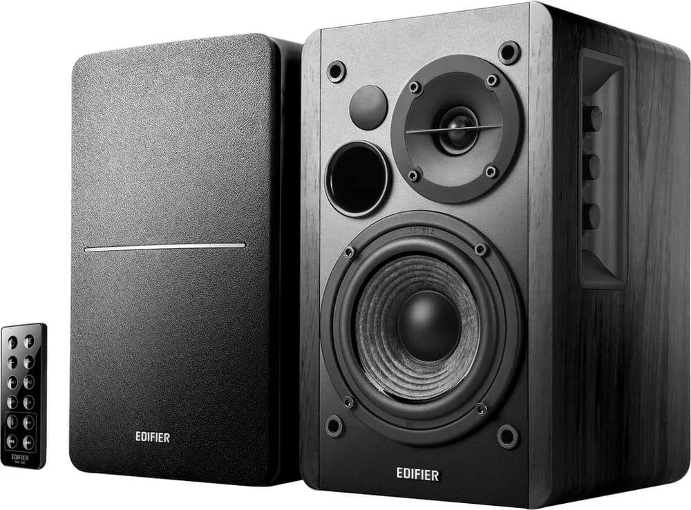 BOXE EDIFIER 2.0, RMS: 42W (2 x 21W), bluetooth, telecomanda wireless, volum, bass, treble, optical, black, "R1280DB"