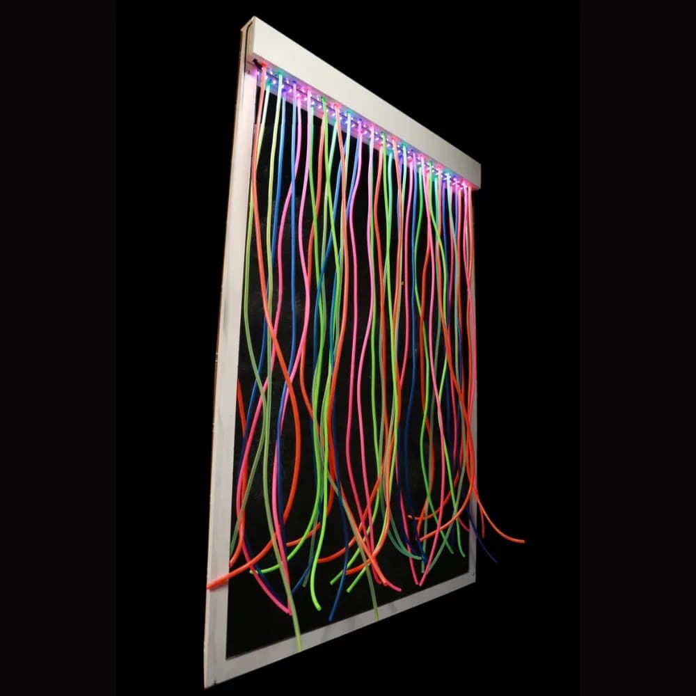 Oglindă UV cu fire – 100 x 91cm, include bandă cu lumină UV — miniatură