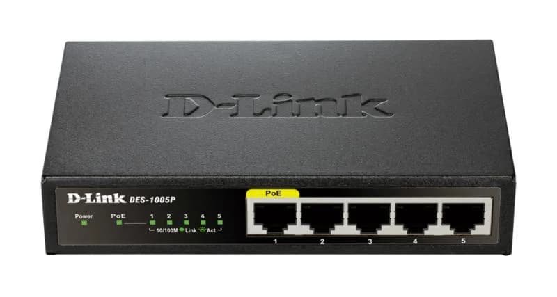 Switch D-Link DES-1005P, 5 port, 10/100Mbps — miniatură