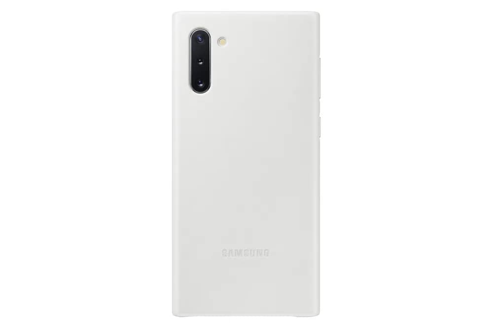 HUSA Smartphone Samsung, pt Galaxy Note 10, tip back cover (protectie spate), piele, ultrasubtire, alb, "EF-VN970LWEGWW"