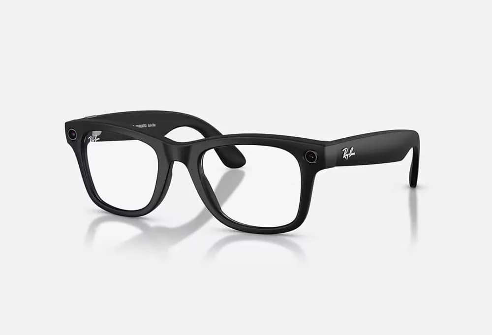 Ray-Ban Meta Wayfarer Gen 2 High Bridge FIT Matte Black Clear/Grey Transitions 50-22