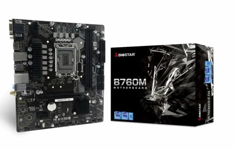 Placa de baza Biostar "B760MX2E", skt. LGA 1700, chipset Intel B760, mATX, 2 x DDR5 max. 128 GB, USB 3.2 gen 1, 4 x SATA, 2 x M.2, PCIe 4.0, HDMI, VGA/DVI, "B760MX2E"