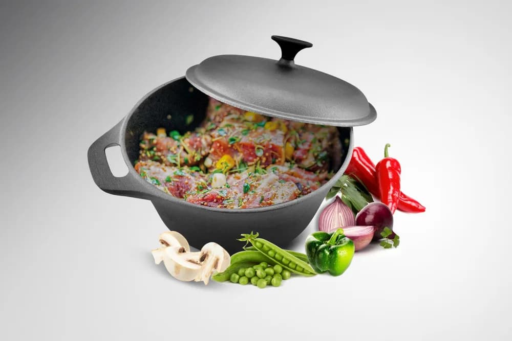 SEMIOALA FONTA PURA+CAPAC 24x10.8CM,3.8L, COOKING BY HEINNER — miniatură