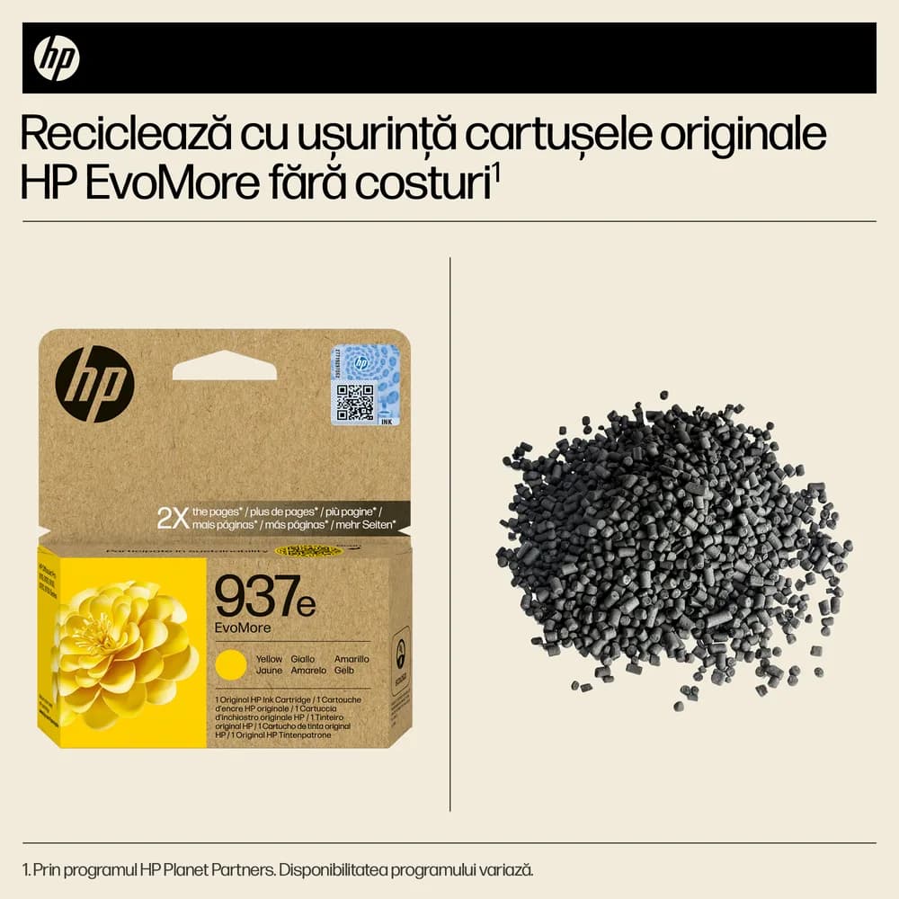 Cartus HP 937e EvoMore, Yellow — miniatură