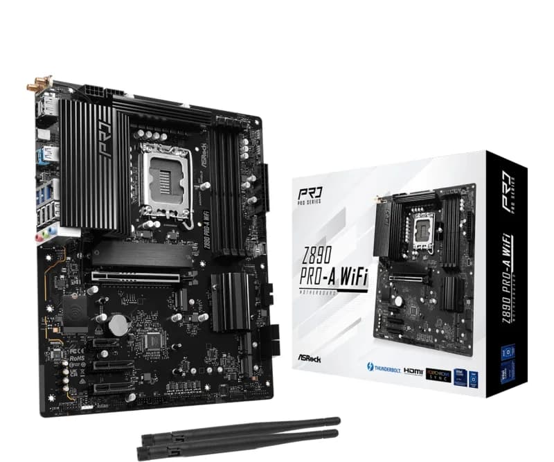 Placa de baza ASRock Z890 Pro-A WiFi, Socket 1851, DDR5, ATX