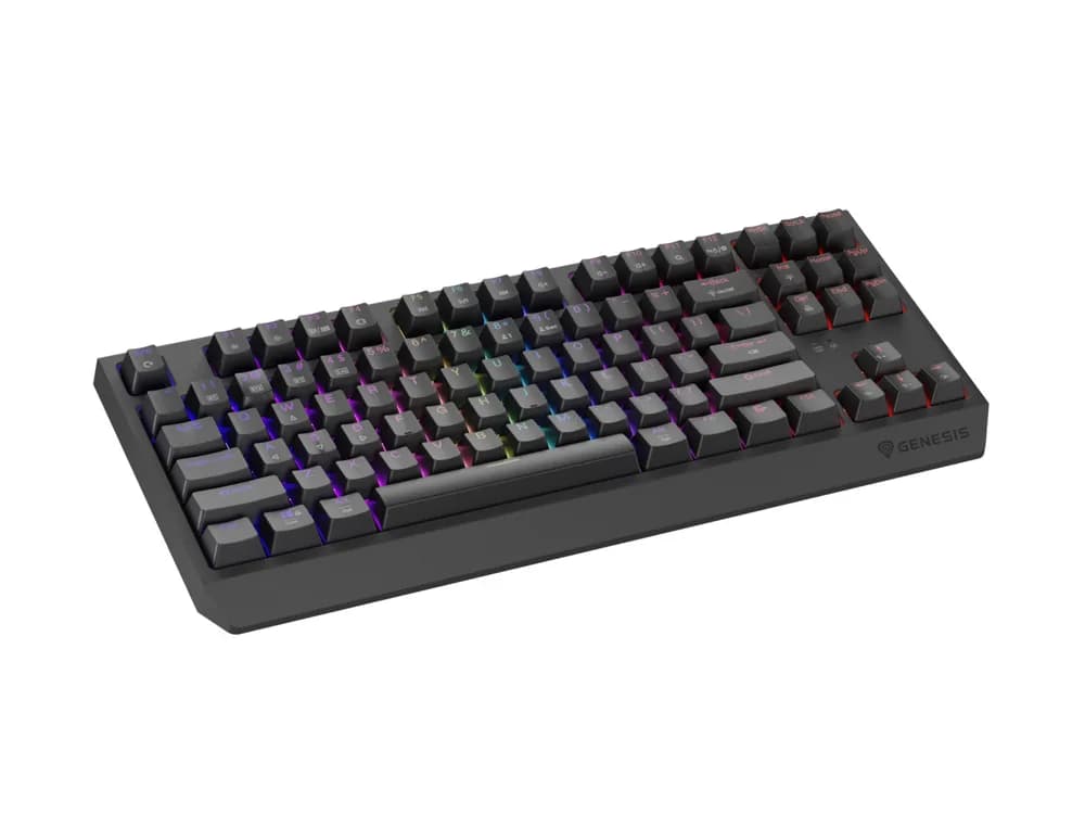 Tastatura Mecanica Gaming Genesis Thor 230 TKL, RGB, Wireless, Negru — miniatură