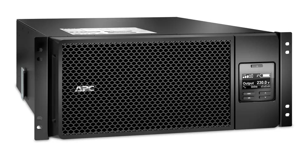 UPS APC,"Smart-UPS SRT",Online cu sinusoida pura,rack,6000VA / 6000W,AVR,IECx10,1xAPCRBC140,LCD,1-10 min.,"SRT6KRMXLI",prelungire garantie(WBEXTWAR1YR--05/WBEXTWAR3YR--05) — miniatură