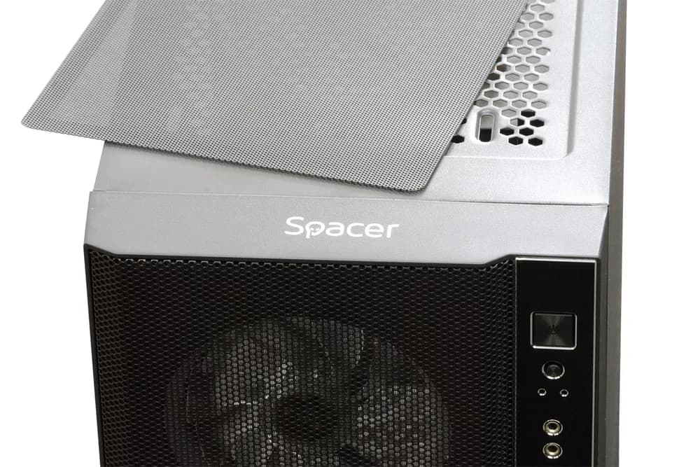 Carcasa SPACER SPCS-GC-RAINBOW, RGB, Mid Tower, Black — miniatură