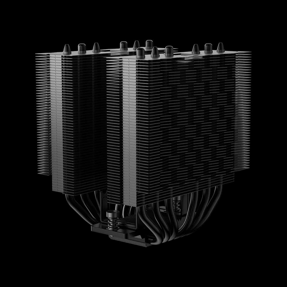 COOLER PCCooler "RT620 Pro TC ARGB" skt. Intel si AMD, racire cu aer, vent. 2 x 120mm, 500 - 2200 rpm, 6 heatpipes, inaltime 158mm, iluminare ARGB,"RT620Pro TC ARGB BK" — miniatură