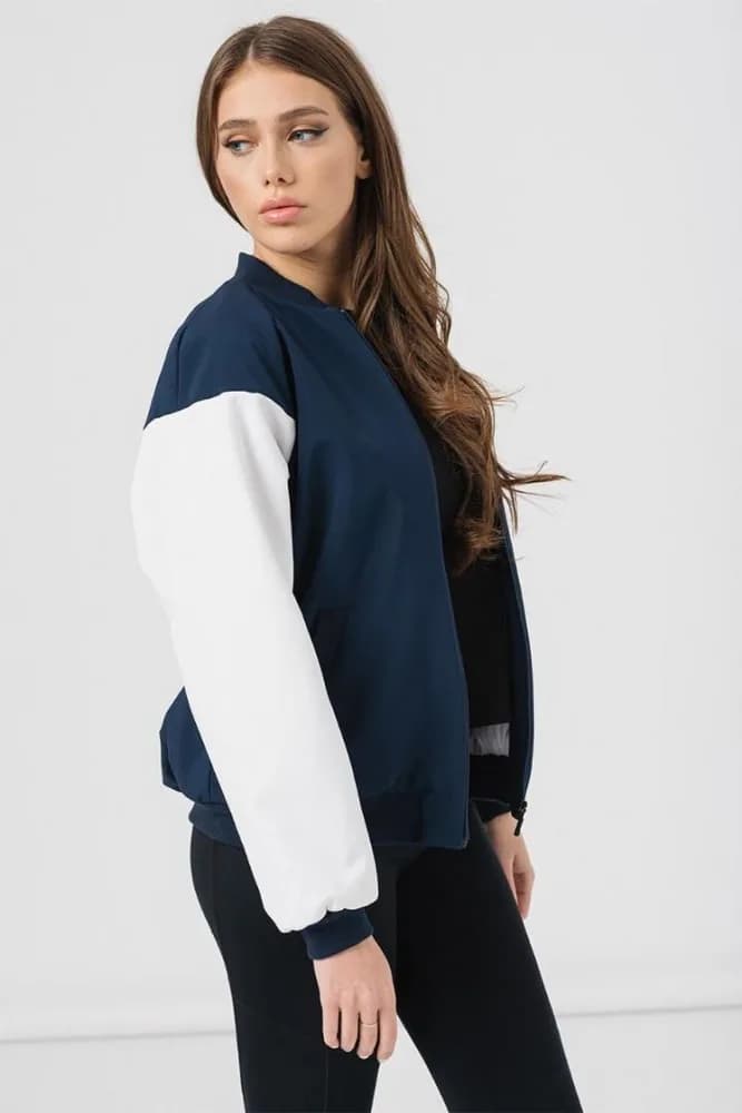 JACHETA BOMBER DAMA - NAVY M — miniatură