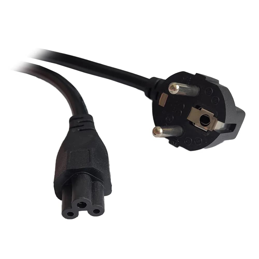 CABLU alimentare Spacer notebook 1m, intrare Shucko, iesire C5, 16A, negru, "SPPW-SCHK-C5-16A-1.0"