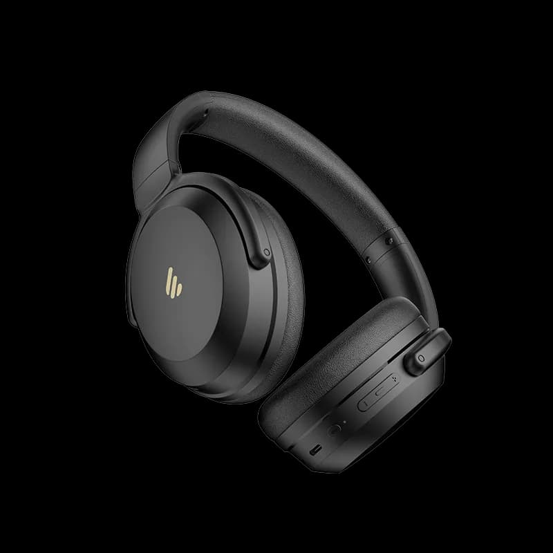CASTI Edifier, wireless, standard, utilizare multimedia, smartphone, microfon pe casca, conectare prin Bluetooth 5.4, pliabile, ANC, USB-C, negru, "WH700NB-PRO-BK" — miniatură