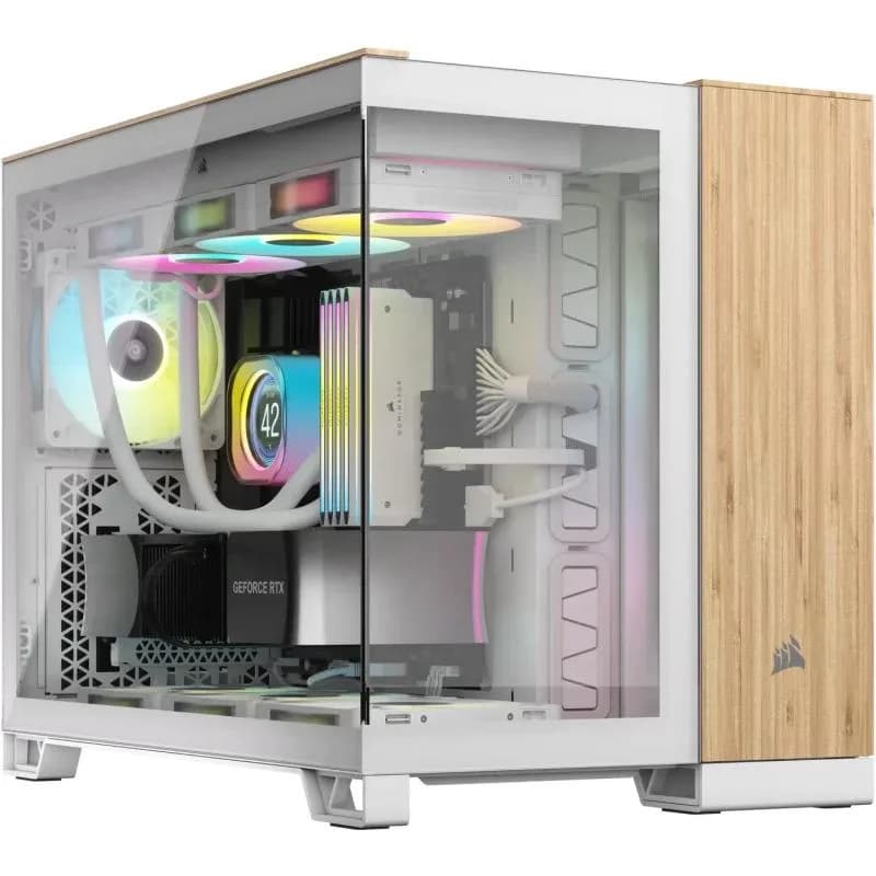 Carcasa CORSAIR 2500X, RGB, Mid Tower, White
