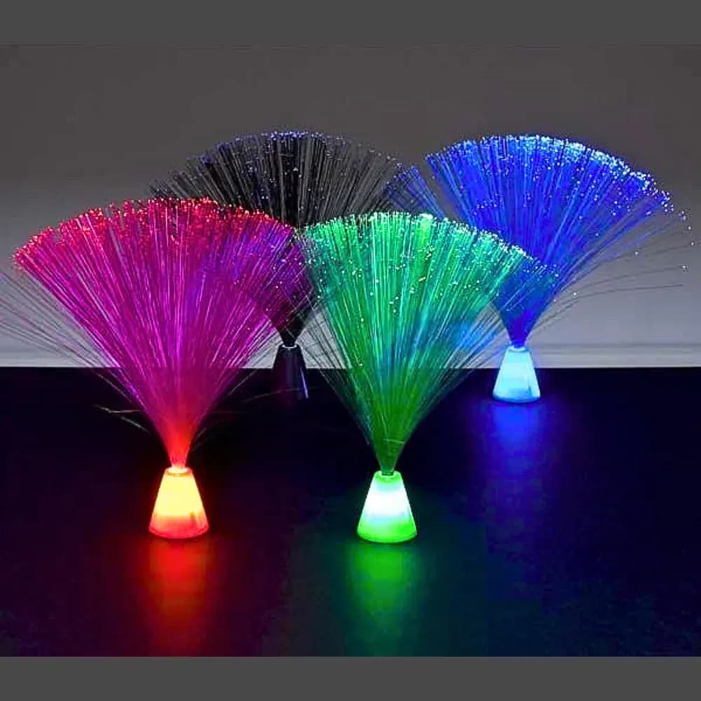 Set de 4 mini lămpi cu fibră optică