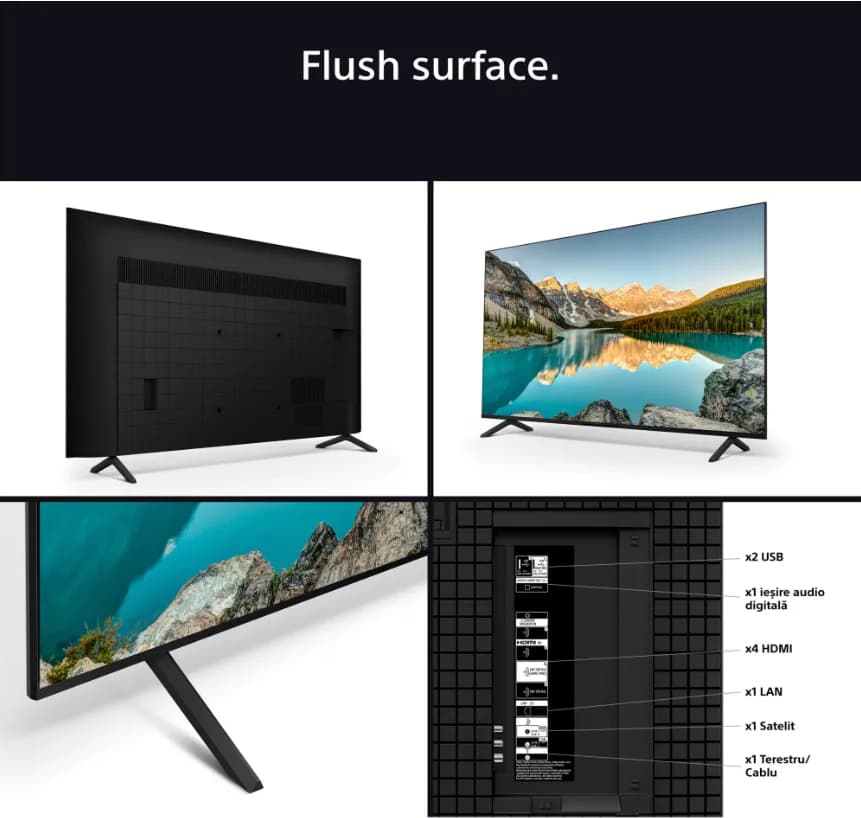 Televizor Sony BRAVIA 3 LED 65S35, 164 cm, Smart Google TV, 4K Ultra HD, Clasa E — miniatură