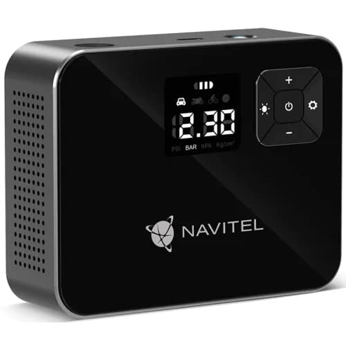 Compresor Navitel Auto-Moto, cu acumulator, LED light, 8.27 bar "AIR 15 AL"