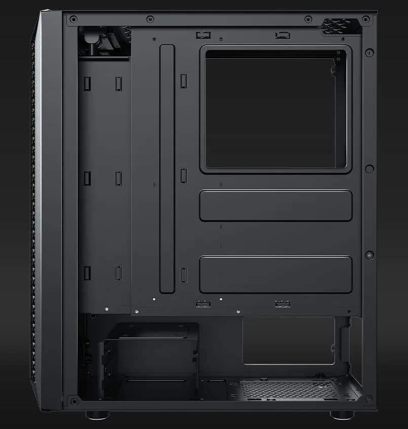 Carcasa AQIRYS MIZAR, RGB, Mid Tower, Black — miniatură
