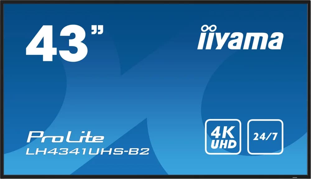 Monitor LED ProLite LH4341UHS-B2 43" IPS LED, 4K, 24/7 Digital Signage, 1xVGA, 3xHDMI "LH4341UHS-B2" — miniatură