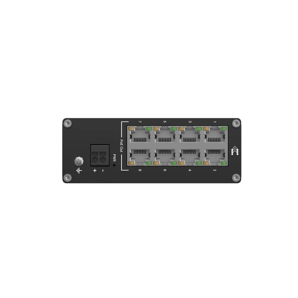 SWITCH Teltonika POE "TSW040", 8 x LAN port 10/100 Mbps PoE, buget PoE 240W "TSW040000000" — miniatură