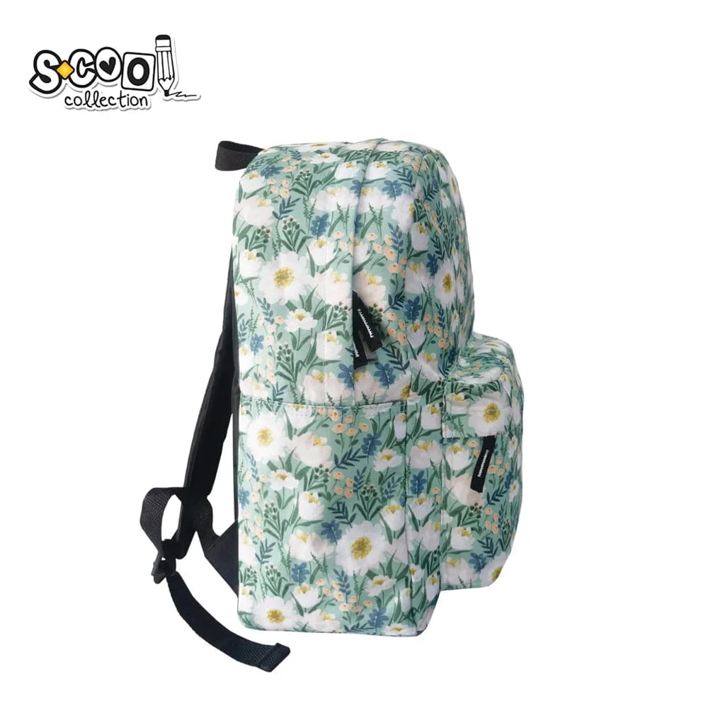 Ghiozdan CLASSIC, 43x30x16 cm, FLOWERS - S-COOL — miniatură