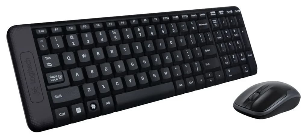 Kit Wireless tastatura si mouse Logitech MK220, taste numerice, negru