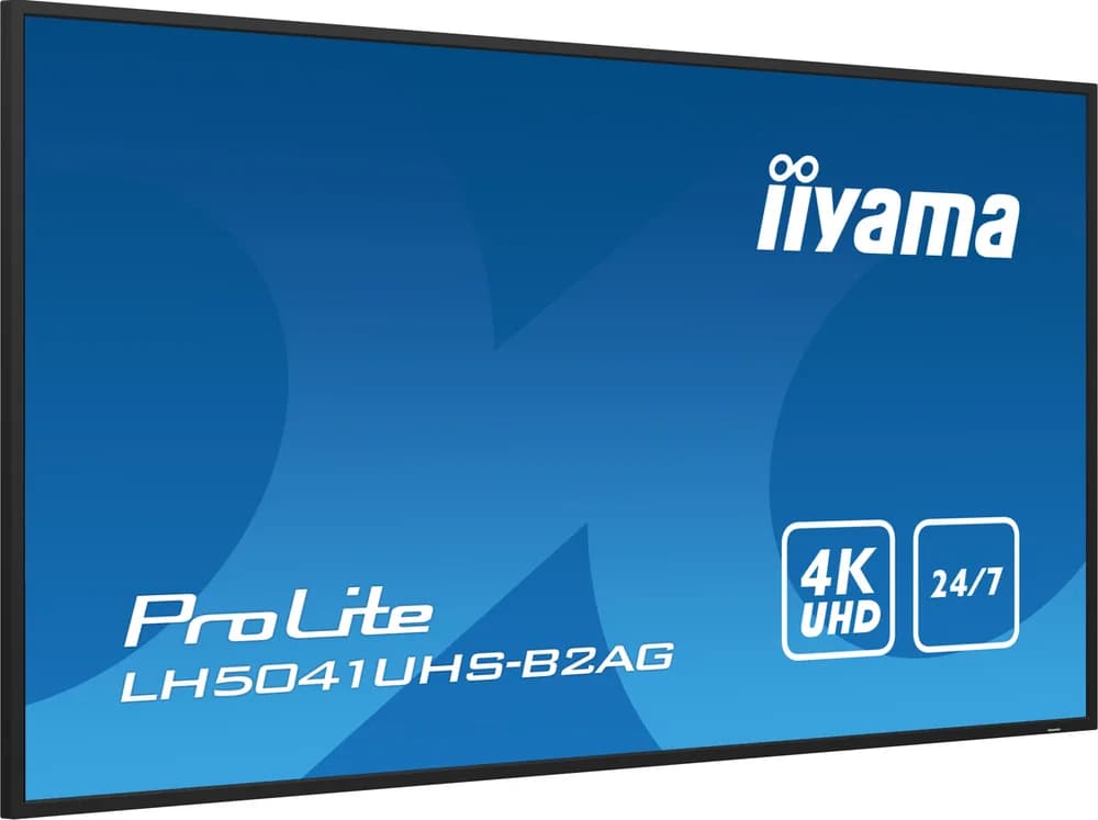 Display Profesional VA LED Iiyama 50" LH5041UHS-B2AG, UHD (3840 x 2160), VGA, HDMI (Negru) "LH5041UHS-B2AG" — miniatură