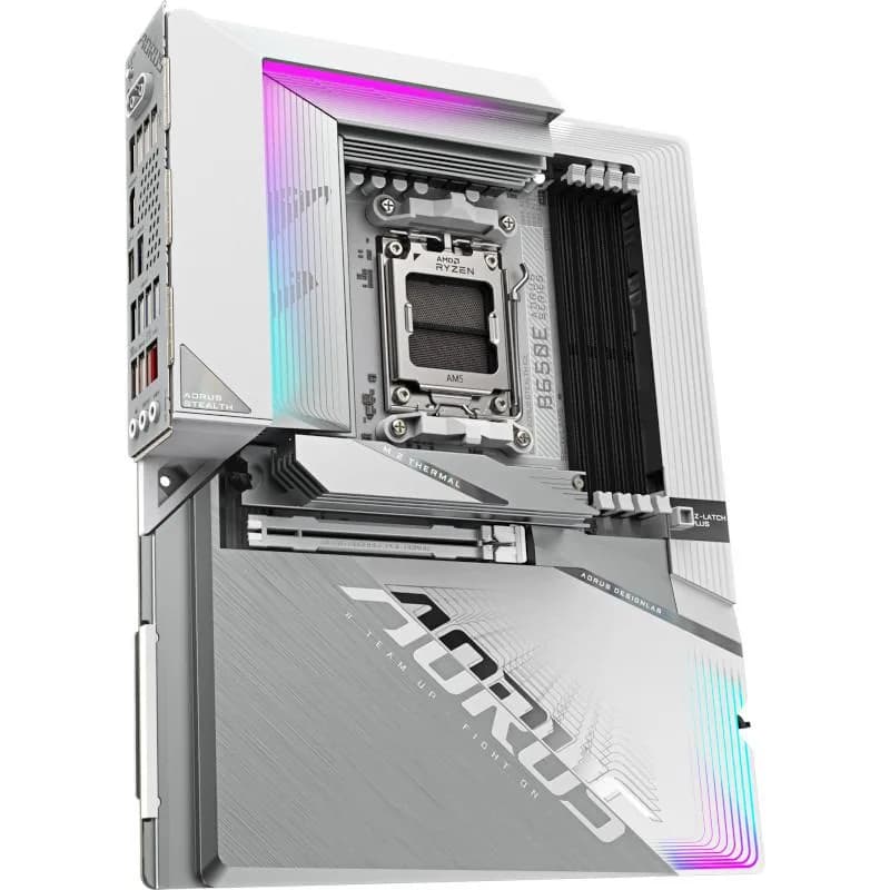 Placa de baza Gigabyte B650E AORUS STEALTH ICE, Socket AM5, DDR5, ATX — miniatură