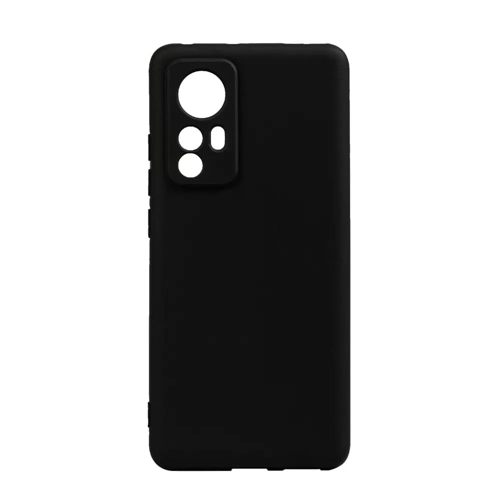 Husa Xiaomi 12 Spacer, negru, grosime 2mm, material flexibil silicon + interior cu microfibra "SPPC-XI-12-SLK" — miniatură