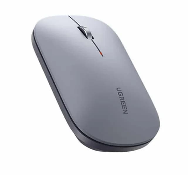 MOUSE Ugreen, "MU001" PC sau NB, wireless 2.4GHz, optic, 3/1 butoane/scroll, 4000 dpi, gri "90373" - 6957303893737 — miniatură