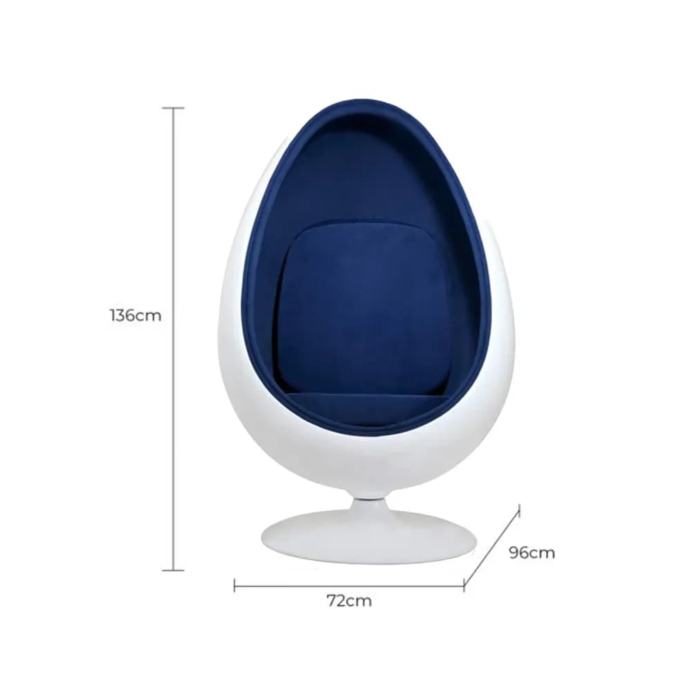 Scaun Ou Retro 136cm – Albastru — miniatură
