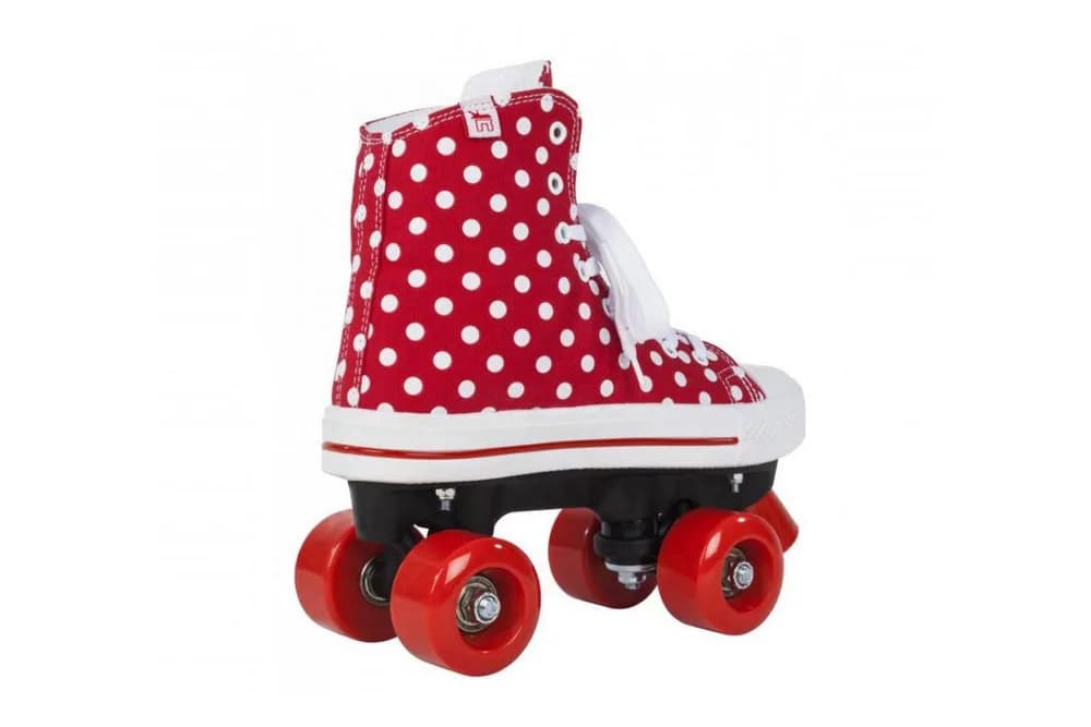 ROLE ROOKIE CANVAS HIGH POLKA DOTS 38 ROSU ALB — miniatură