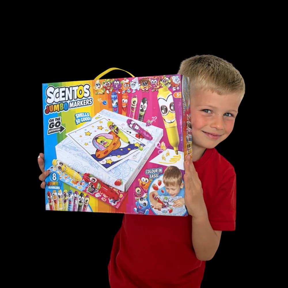 SET DE COLORAT PENTRU CALATORIE, CU MARKERE JUMBO, SCENTOS — miniatură