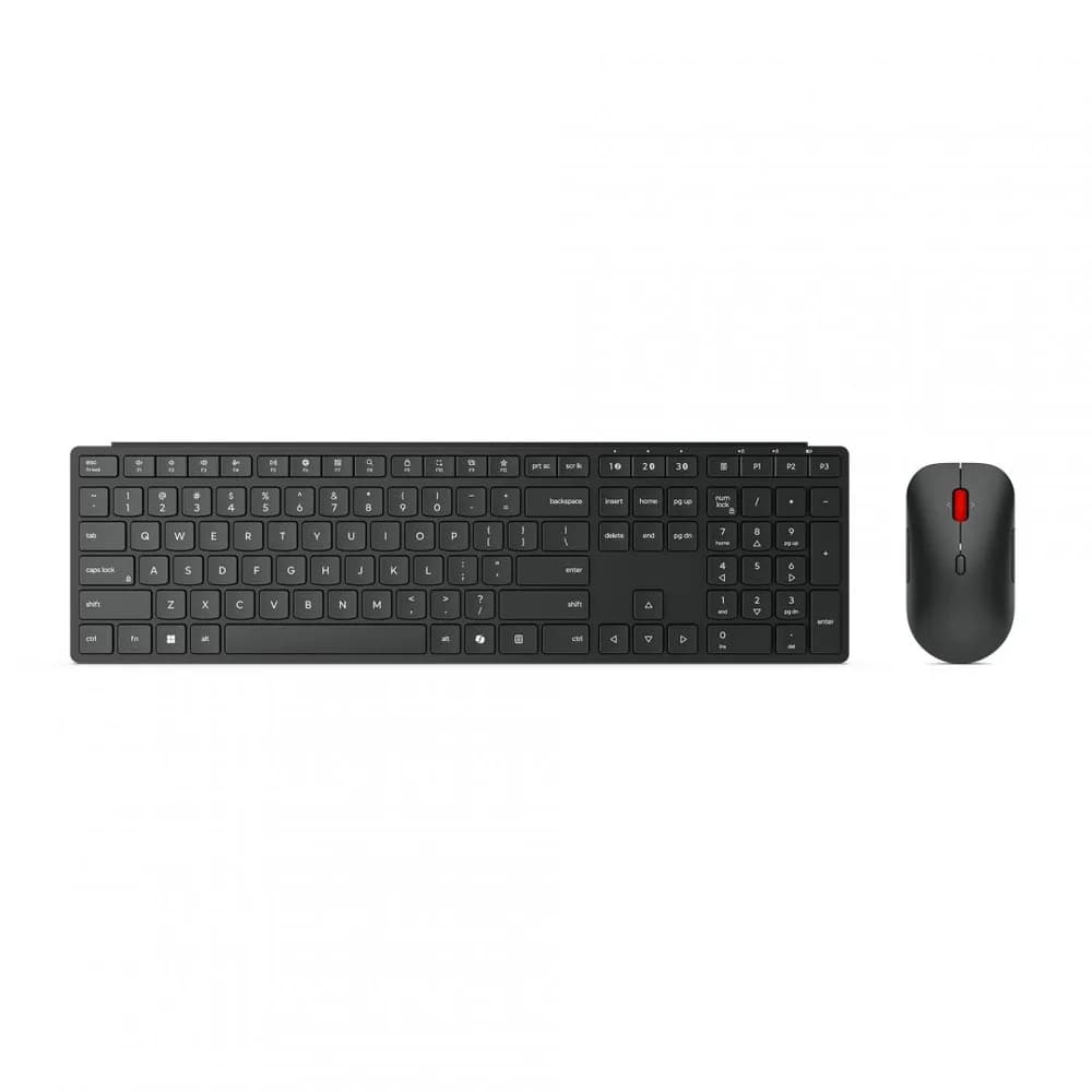 Kit Wireless tastatura si mouse Lenovo 4X31S04810, taste numerice, Negru — miniatură