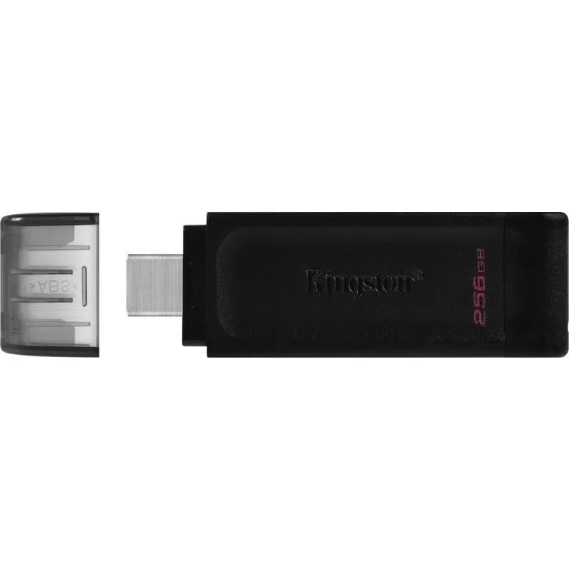 Memorie USB Kingston DataTraveler 70 256GB, USB Type-C, Negru — miniatură