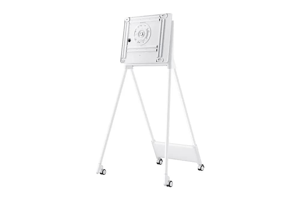 Stand mobil de podea Samsung, compatibil Samsung Flip 55", rotatie 90°, VESA 400x400, dimensiuni 835x1631.1x850.6mm, alb — miniatură