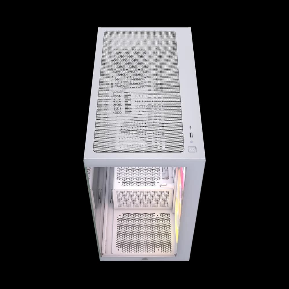 Carcasa Corsair 2800X RS-R ARGB, Micro-ATX, cu 3 ventilatoare incluse RS120-R ARGB, Alb "CC-9011348-WW" — miniatură