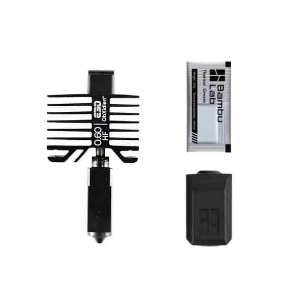 Hotend E3D High Flow ObXidian pentru Bambu Lab X1/P1 Series (BAMBU-HF-OBX-MO-0600-SPK) — miniatură