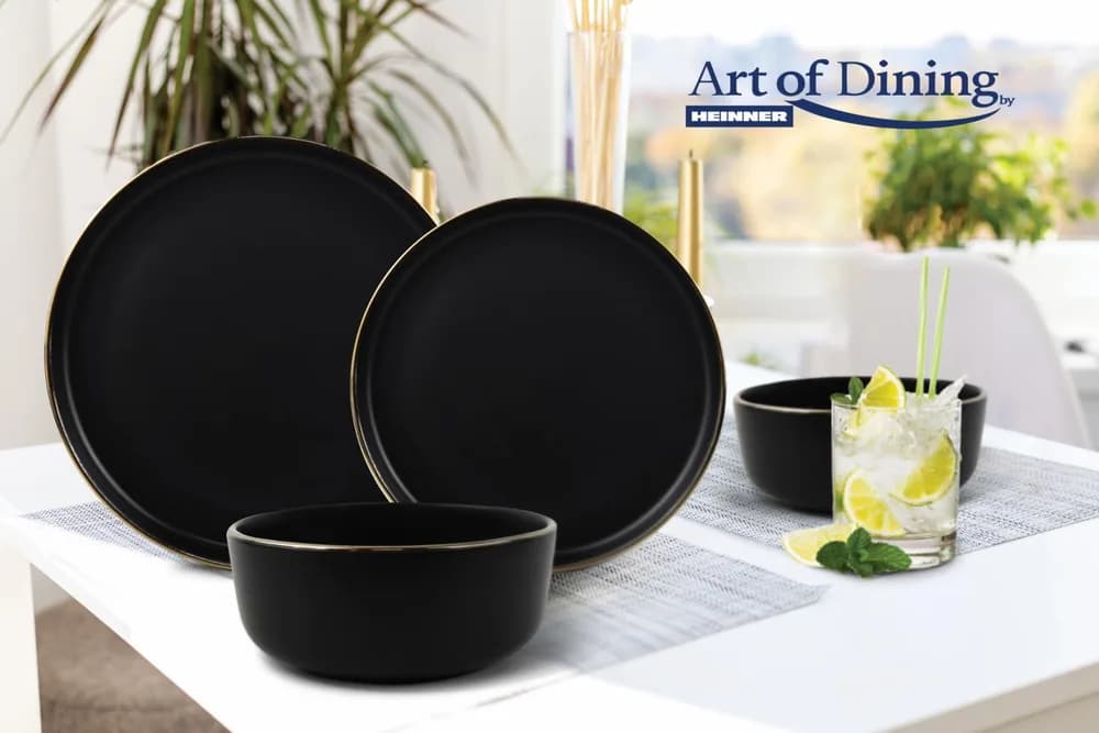 SERVICIU MASA CERAMICA 18PIESE, IMPERIAL, ART OF DINING BY HEINNER — miniatură
