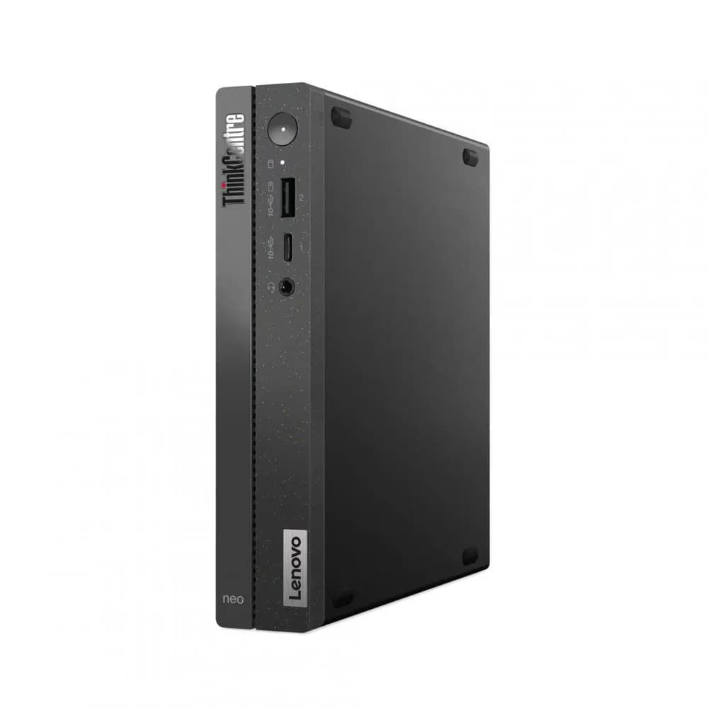 Desktop Business Lenovo ThinkCentre Neo 50q Gen 4 Tiny cu procesor Intel Core i3-1215U pana la 4.4 GHz, 8GB DDR4, 256GB SSD, Intel Integrated Graphics, Windows 11 Pro, Black — miniatură