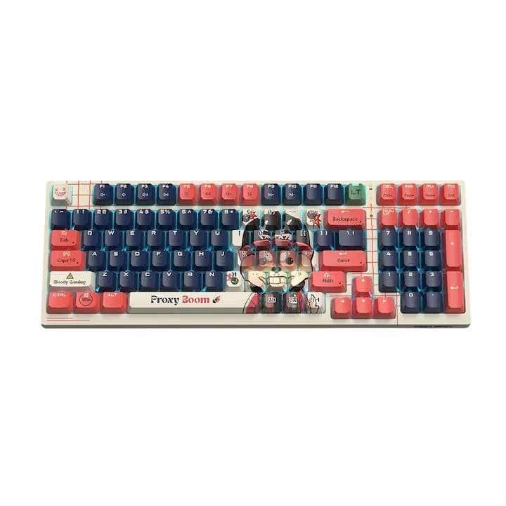 Tastatura gaming Bloody "AT98" Alpha Optical Switch Performance Keyboard USB Proxy Boom, US Layout "AT98 Proxy Boom" 4711421 000765 — miniatură