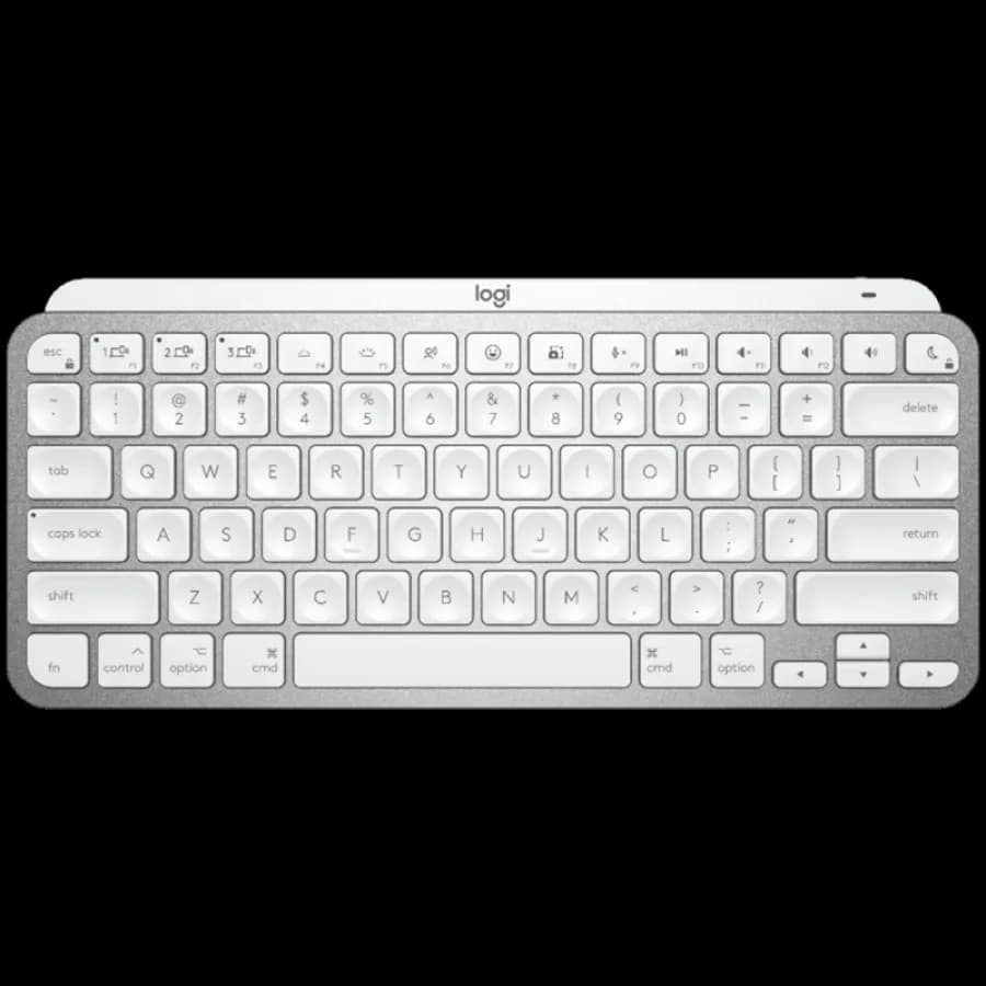 LOGITECH MX Keys Mini For Mac Minimalist Wireless Illuminated Keyboard - PALE GREY - US INTL - BT - EMEA, "920-010526"