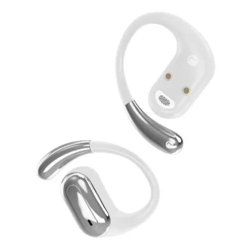 CASTI Gembird, wireless, open-ear - butoni, pt smartphone, microfon pe casca, conectare prin Bluetooth 5, alb, USB-C, "OWS-01-W", (include TV 0.15 lei) — miniatură