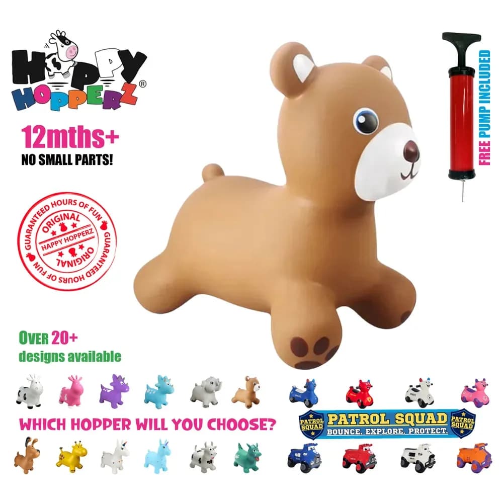Jucărie gonflabilă săltăreață de călărit Ursulețul Teddy HappyHopperz — miniatură