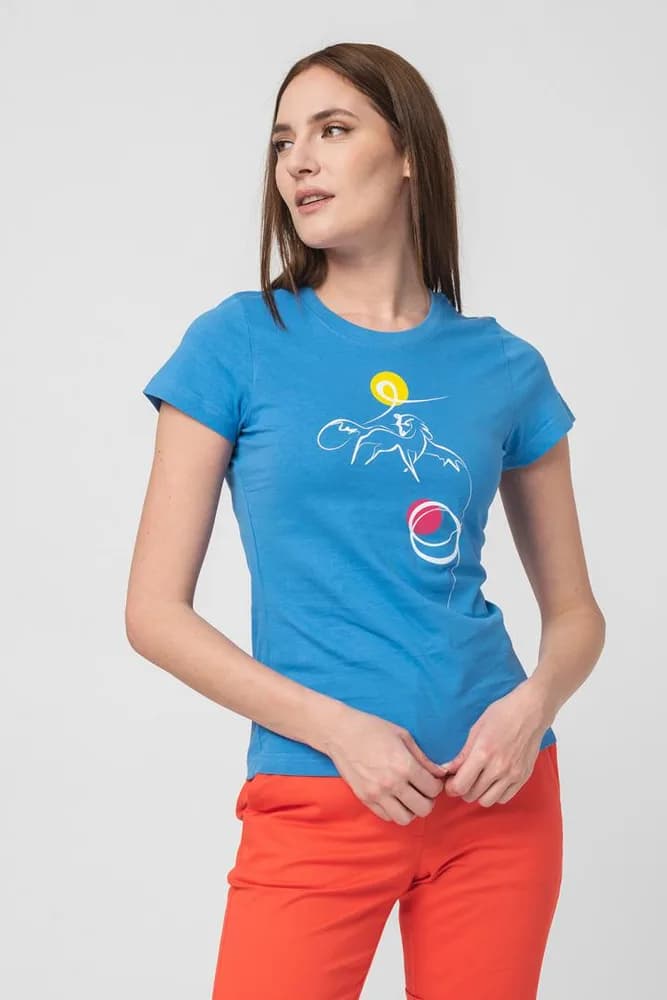 TSHIRT CASUAL F CAL PEGAS AZURE-S — miniatură