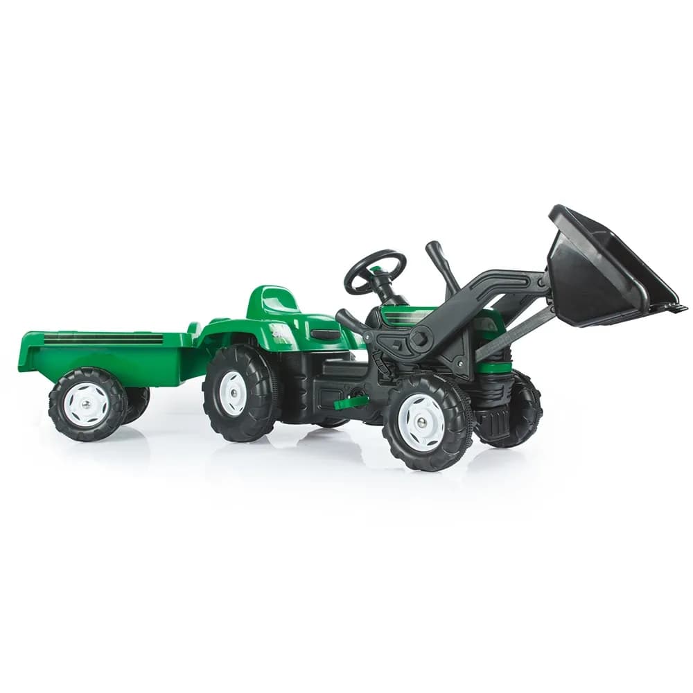 Tractor excavator cu pedale si remorca Ranchero 171cm - Dolu — miniatură